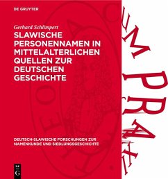 Cover Slawische Personennamen in mittelalterlichen Quellen zur deutschen Geschichte (eBook, PDF)