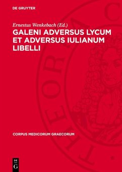 Cover Galeni adversus Lycum et adversus Iulianum libelli (eBook, PDF)