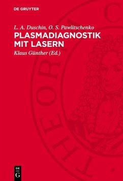 Cover Plasmadiagnostik mit Lasern (eBook, PDF)