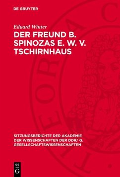 Der Freund B. Spinozas E. W. v. Tschirnhaus (eBook, PDF) - Winter, Eduard