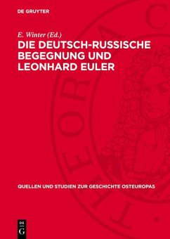 Cover Die deutsch-russische Begegnung und Leonhard Euler (eBook, PDF)
