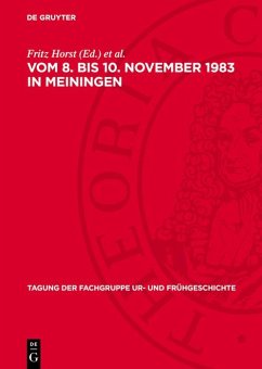 vom 8. bis 10. November 1983 in Meiningen (eBook, PDF)