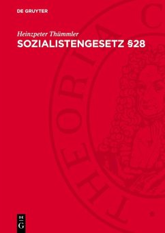 Sozialistengesetz §28 (eBook, PDF) - Thümmler, Heinzpeter