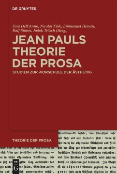 Cover Jean Pauls Theorie der Prosa (eBook, ePUB)