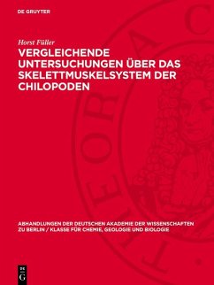 Vergleichende Untersuchungen über das Skelettmuskelsystem der Chilopoden (eBook, PDF) - Füller, Horst