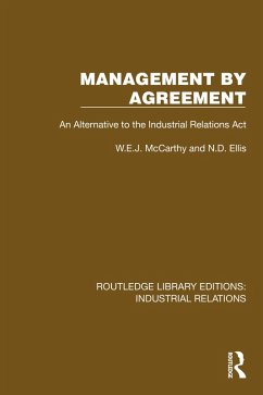 Management by Agreement (eBook, PDF) - McCarthy, W. E. J.; Ellis, N. D.