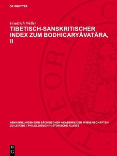 Cover Tibetisch-sanskritischer Index zum Bodhicaryavatara, II (eBook, PDF)