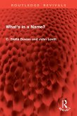 What's in a Name? (eBook, ePUB)