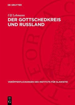 Der Gottschedkreis und Russland (eBook, PDF) - Lehmann, Ulf