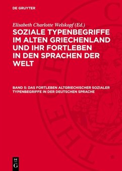 Cover Das Fortleben altgriechischer sozialer Typenbegriffe in der deutschen Sprache (eBook, PDF)