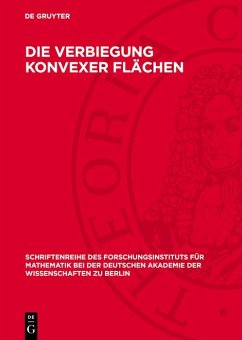 Die Verbiegung konvexer Flächen (eBook, PDF)