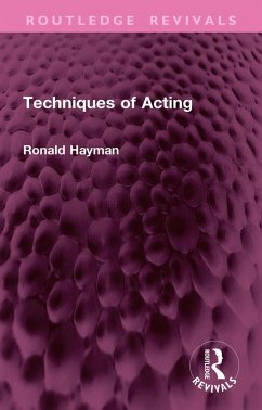 Cover Techniques of Acting (eBook, ePUB)
