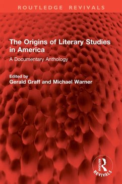The Origins of Literary Studies in America (eBook, ePUB) Cover The Origins of Literary Studies in America (eBook, ePUB)