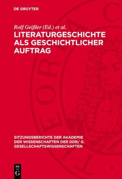 Cover Literaturgeschichte als geschichtlicher Auftrag (eBook, PDF)