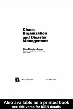 Cover Chaos Organization and Disaster Management (eBook, ePUB)