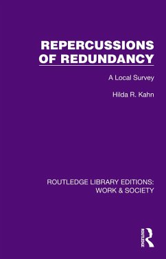 Repercussions of Redundancy (eBook, ePUB) - Kahn, Hilda R.