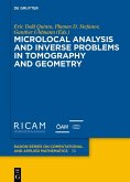 Microlocal Analysis and Inverse Problems in Tomography and Geometry (eBook, ePUB)