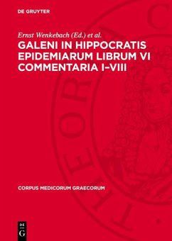 Cover Galeni In Hippocratis Epidemiarum Librum VI Commentaria I-VIII (eBook, PDF)