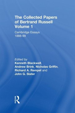 The Collected Papers of Bertrand Russell, Volume 1 (eBook, PDF)