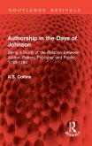 Authorship in the Days of Johnson (eBook, PDF) Authorship in the Days of Johnson (eBook, PDF)