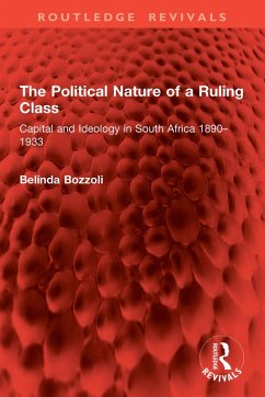 Cover The Political Nature of a Ruling Class (eBook, ePUB)
