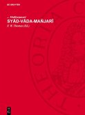 Syad-vada-mañjari (eBook, PDF)