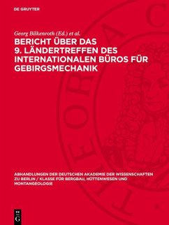 Cover Bericht über das 9. Ländertreffen des Internationalen Büros für Gebirgsmechanik (eBook, PDF)