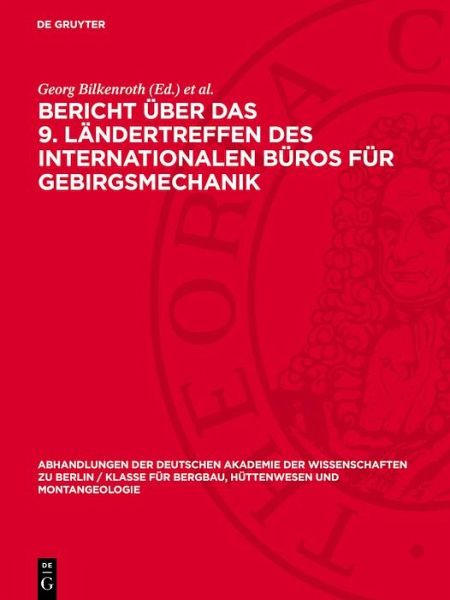 Bericht über das 9. Ländertreffen des Internationalen Büros für Gebirgsmechanik (eBook, PDF)