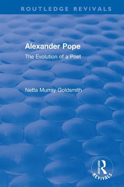 Alexander Pope (eBook, ePUB) - Goldsmith, Netta Murray