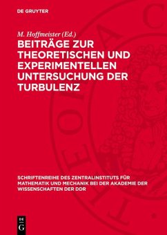Cover Beiträge zur theoretischen und experimentellen Untersuchung der Turbulenz (eBook, PDF)