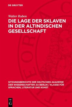 Die Lage der Sklaven in der altindischen Gesellschaft (eBook, PDF) Cover Die Lage der Sklaven in der altindischen Gesellschaft (eBook, PDF)