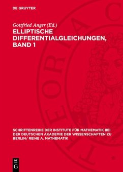 Cover Elliptische Differentialgleichungen, Band 1 (eBook, PDF)