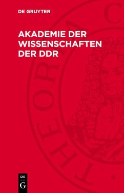 Akademie der Wissenschaften der DDR (eBook, PDF)