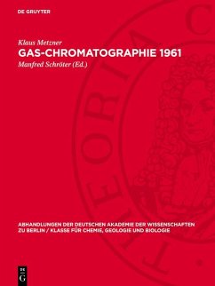 Cover Gas-Chromatographie 1961 (eBook, PDF)