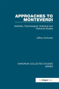 Cover Approaches to Monteverdi (eBook, ePUB)