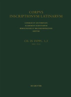 Cover Addenda et corrigenda (CIL IX 9005-9133). Indices. (eBook, PDF)