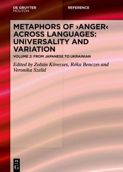 Cover Metaphors of ANGER across Languages: Universality and Variation (eBook, ePUB)
