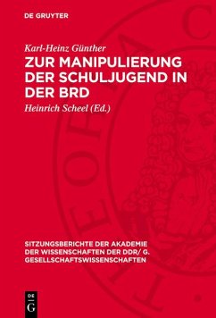 Cover Zur Manipulierung der Schuljugend in der BRD (eBook, PDF)
