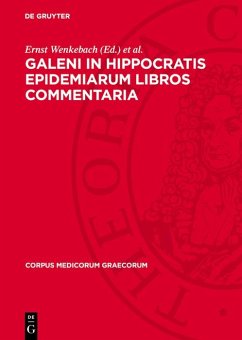 Cover Galeni In Hippocratis Epidemiarum Libros Commentaria (eBook, PDF)