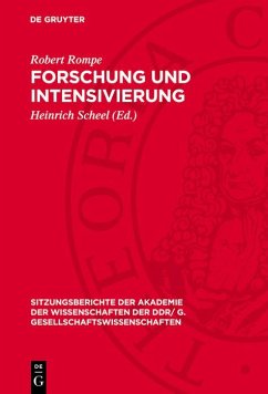 Forschung und Intensivierung (eBook, PDF) - Rompe, Robert