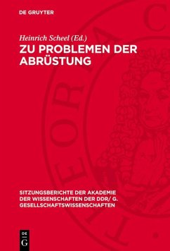 Cover Zu Problemen der Abrüstung (eBook, PDF)