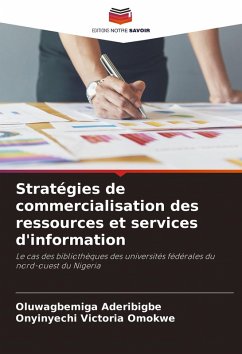 Cover Stratégies de commercialisation des ressources et services d'information