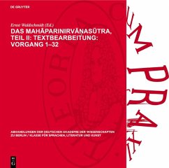 Cover Das Mahaparinirva¿asutra, Teil II: Textbearbeitung: Vorgang 1-32 (eBook, PDF)