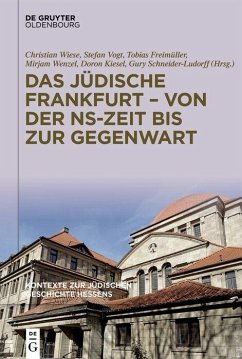 Cover Das jüdische Frankfurt - von der NS-Zeit bis zur Gegenwart (eBook, PDF)
