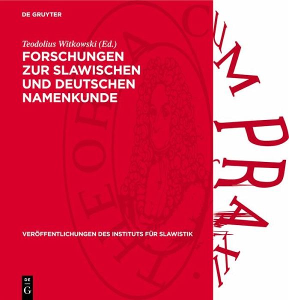 Forschungen zur slawischen und deutschen Namenkunde (eBook, PDF)