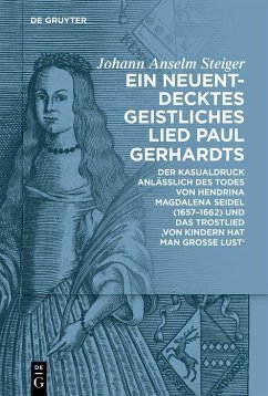 Cover Ein neuentdecktes geistliches Lied Paul Gerhardts (eBook, PDF)