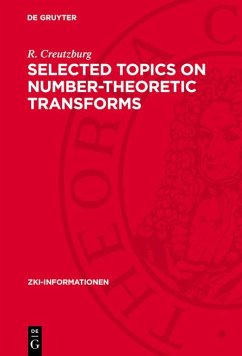 Cover Selected Topics on Number-Theoretic Transforms (eBook, PDF)