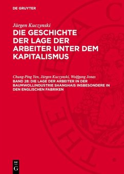 Cover Die Lage der Arbeiter in der Baumwollindustrie Shanghais insbesondere in den englischen Fabriken (eBook, PDF)