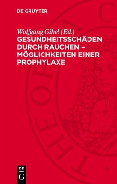 Cover Gesundheitsschäden durch Rauchen - Möglichkeiten einer Prophylaxe (eBook, PDF)