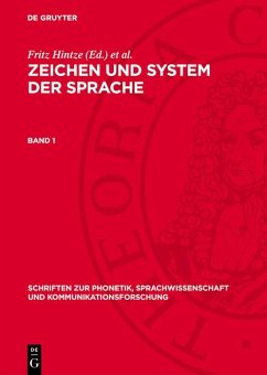 Zeichen und System der Sprache. Band 1 (eBook, PDF)